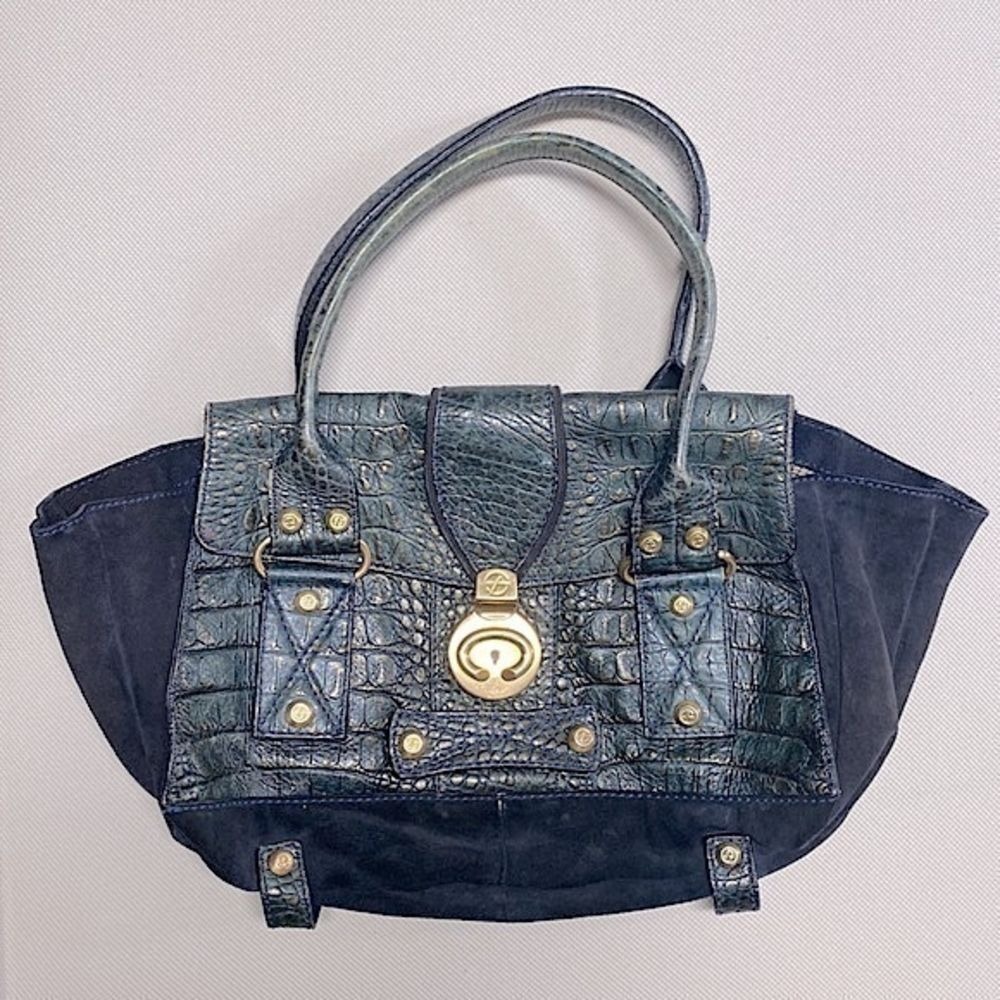 Francesco Biasia Leather Trapeze Italian Bag